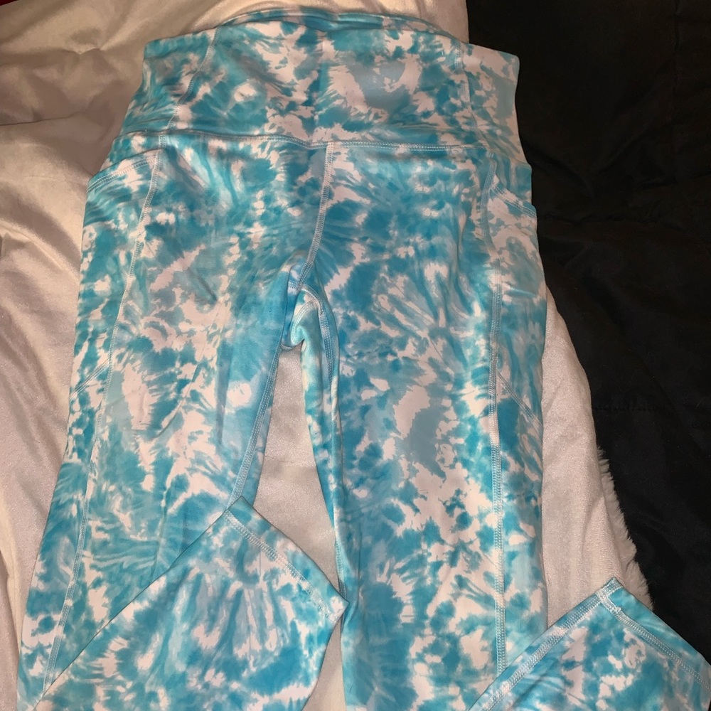 RBX Brand Blue Tie Dye Leggings Size Medium
